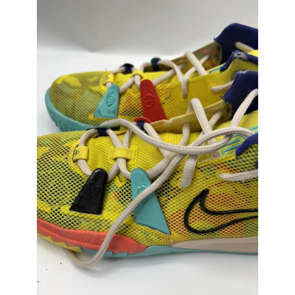 Nike Kyrie 7 GS World 1 People Size 6.5Y Yellow Colorful 2021 CT4080-700